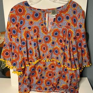 Ivy Jane women’s shirt size L Floral print
